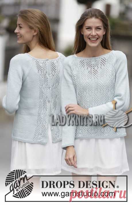 Ажурный джемпер Blue Spring («Голубая весна») от Дропс