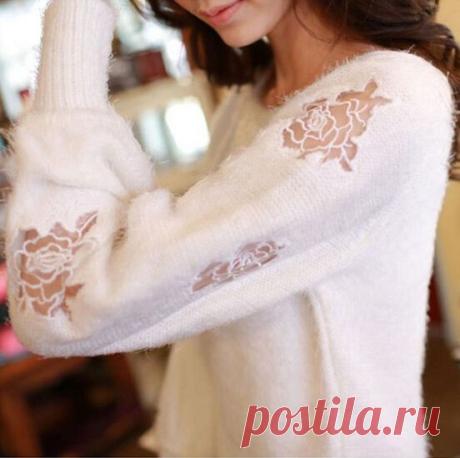 W094 Picture - More Detailed Picture about Women Christmas sweater loose Bat sleeves Pullovers women Mohair knitwear Autumn Women Lace Hollow out woman clothes w094 Picture in Pullovers from Angels's clothes | Aliexpress.com | Alibaba Group