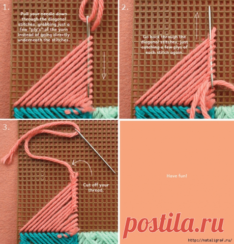 Барджелло - вышивка на сетке. Немного примеров со схемами
