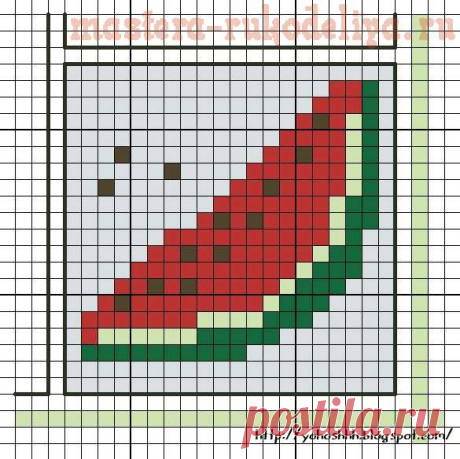 схема вышивки берлинго Долька арбуза - Поиск в Google