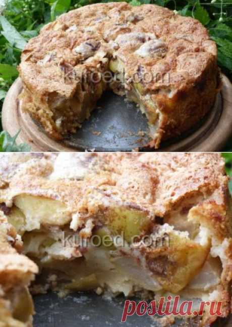 РЕЦЕПТЫ | Шарлотка с яблоками и сметанным кремом