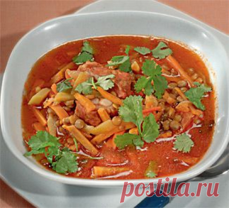 Чечевичная похлебка, суп. Пошаговый рецепт с фото на Gastronom.ru
