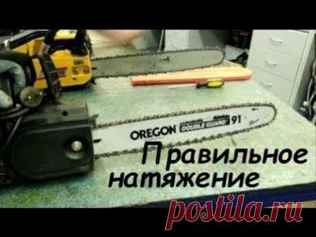 Как правильно натягивать цепь электро или бензопилы/How to properly pull chain on the chainsaws
