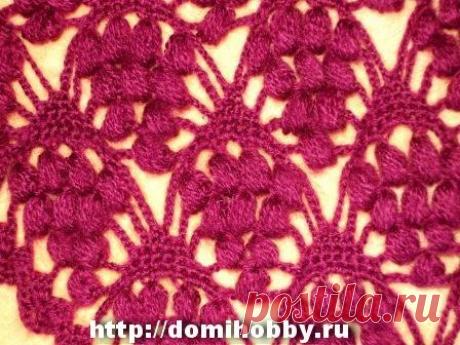 Узор крючком «Виноград» (УЗОРЫ КРЮЧКОМ) — Журнал Вдохновение Рукодельницы