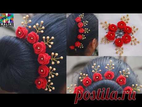 Beautiful rose pearls U pins