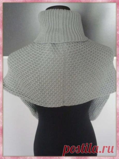 Шарф-капюшон с воротником