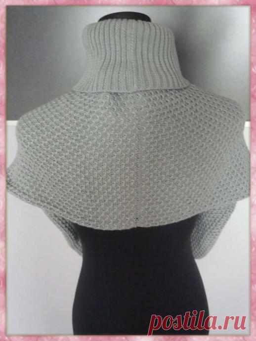 Шарф-капюшон с воротником