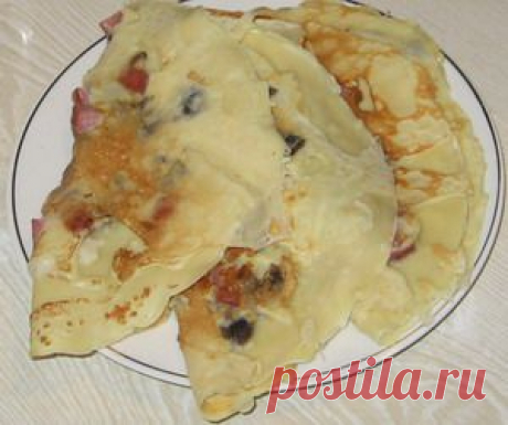 Пошаговый фото-рецепт блинов с припеком | Выпечка | Вкусный блог - рецепты под настроение