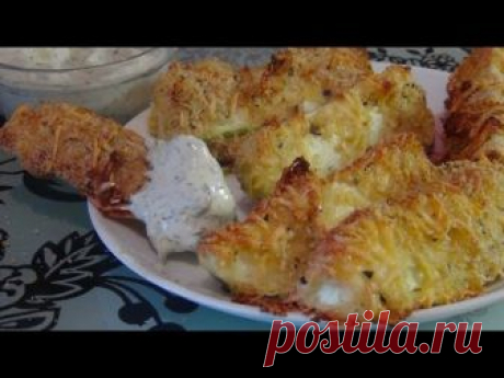 Изумительные кабачки в сырной панировке