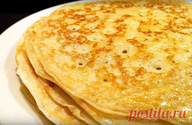 По-моему, самый удачный рецепт блинов (блинчиков) на кефире 🍪🍪🍪 | Алена Митрофанова - рецепты. | Яндекс Дзен