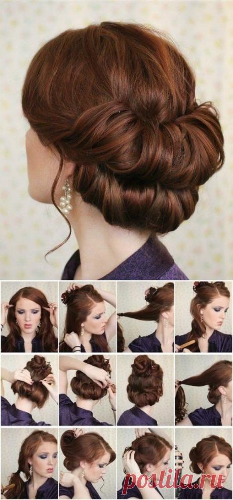 Вечерняя прическа