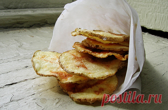Рецепт домашних картофельных чипсов из микроволновой печи