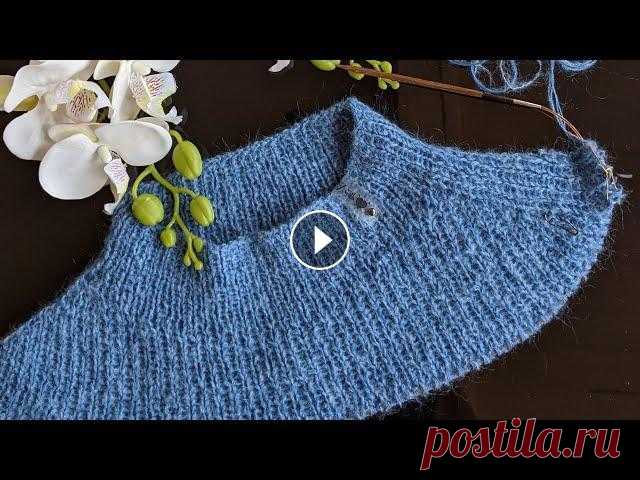 Синий свитер спицами. Реглан - погон. Часть 1. Обзор, расчеты. Альбом на сайте "Knithub. Вязание от Светланы Заец" (схемы, описание, фото процесса вязания): Как вязать классический росток можно посмотрет...