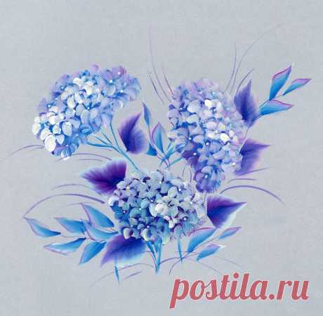 Рисунки плоской кистью от Юлии Белей