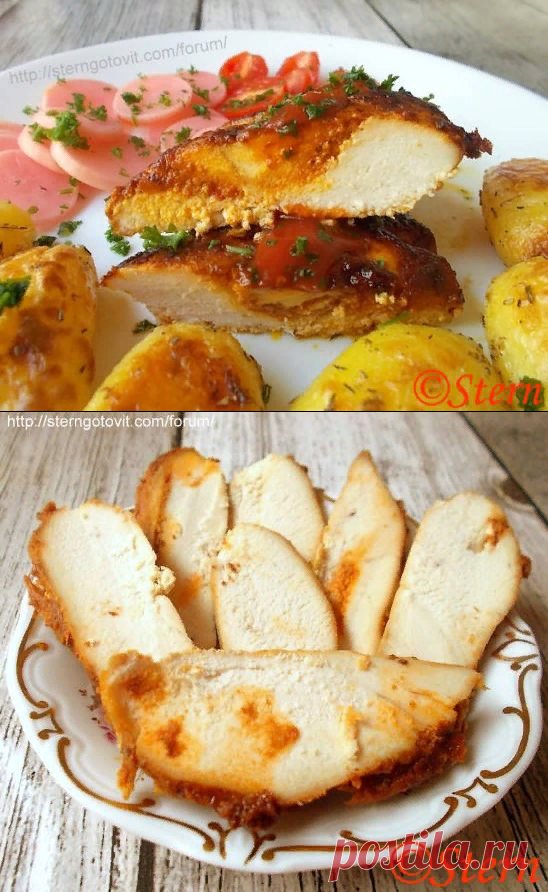 Куриные грудки в духовке «Сочные»