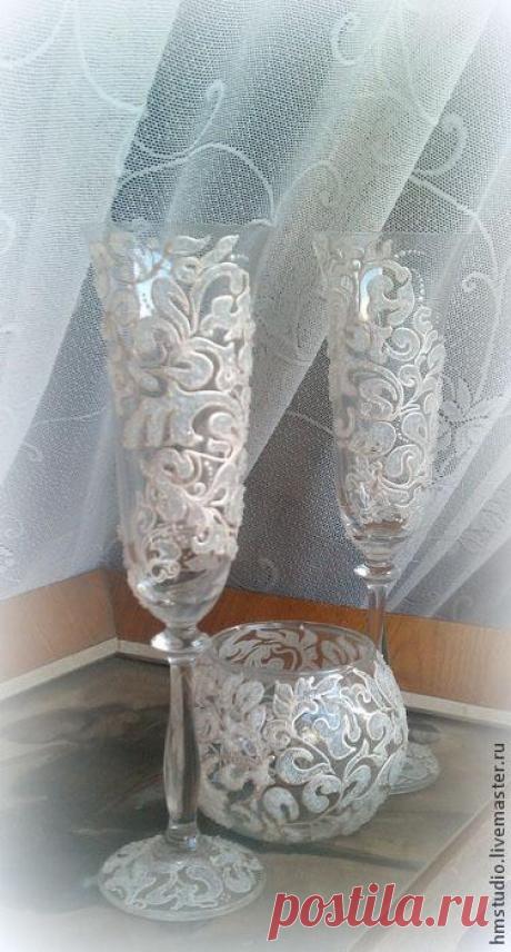Роспись подсвечника для подарка на новый год — Сделай сам, идеи для творчества - DIY Ideas