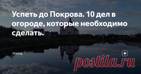 Успеть до Покрова. 10 дел в огороде, которые необходимо сделать. В старину считалось, что все садово-огородные дела надо успеть доделать до 14 октября. Ведь, по поверьям, на Покров до обеда осень, а после обеда – зима. На селе на хозяев, которые копошились в огороде после этого рубежа смотрели, как на лентяев.
Мы тоже стараемся все огородные дела закруглить к Покрову.