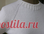 Вязание реглана спицами сверху модели со схемами