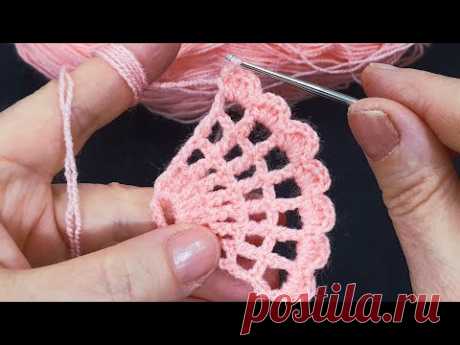 Süper kolay tığ işi örgü model &amp; Super easy crochet knitting pattern