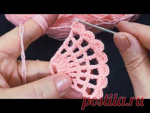 Süper kolay tığ işi örgü model & Super easy crochet knitting pattern