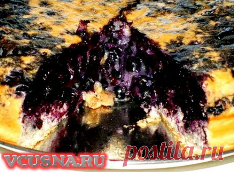 Черничная шарлотка - пошаговый кулинарный рецепт VCUSNA.RU