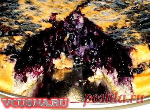Черничная шарлотка - пошаговый кулинарный рецепт VCUSNA.RU