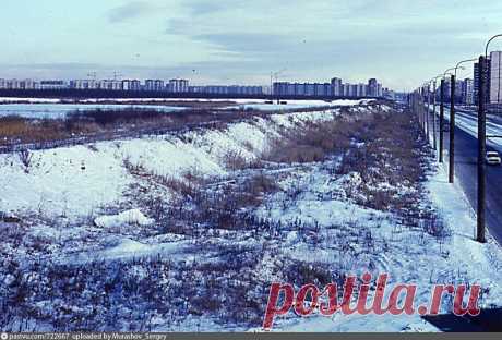 Незастроенный пустырь на улице Коллонтай - Фотографии прошлого 1988