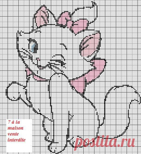 Схемы котов для вязания и вышивки — Сделай сам, идеи для творчества - DIY Ideas