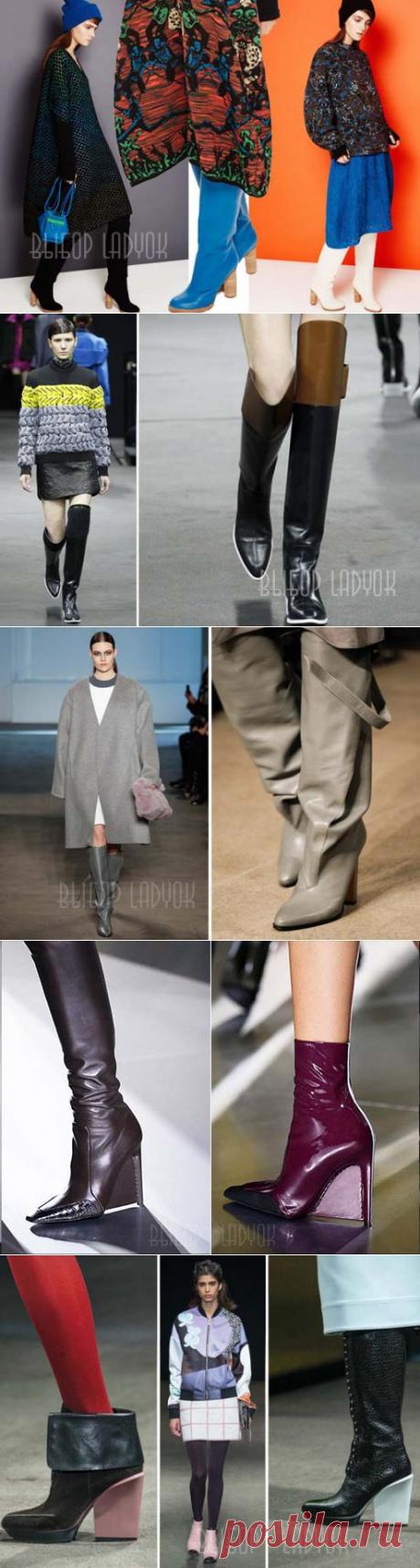 Модные женские сапоги осень-зима 2014-2015, фото основных трендов