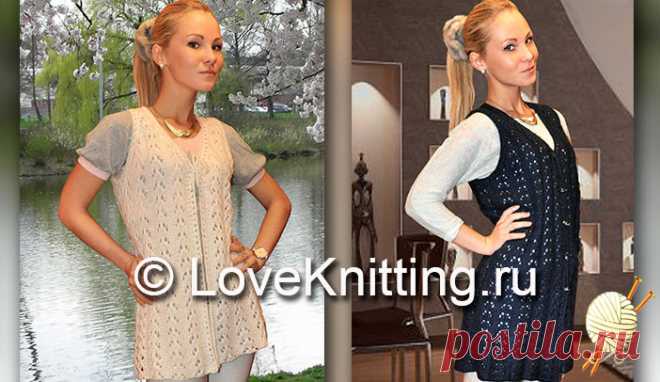 Ажурный жилет | Loveknitting.ru