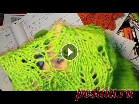 Зелёный ажурный пуловер  узором из листьев. РАСПУСКАЮ И ВЯЖУ ПО ДРУГОМУ. ПРИНОШУ СВОИ Извинения Зелёный ажурный пуловер узором из листьев. РАСПУСКАЮ И ВЯЖУ ПО ДРУГОМУ. ПРИНОШУ СВОИ Извинения...