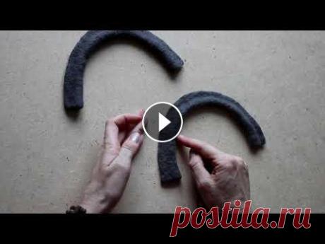Валяние ручек для сумки. Валяем короткие ручки для сумки. Показываю свой способ раскладки. МК по самой сумке к этим ручкам здесь МК по валянию 3-х разных сумок здесь Поддержат...