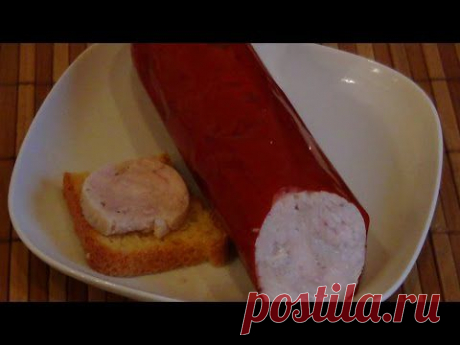 ▶ Ветчина из курицы и индейки в колбасной оболочке. - YouTube