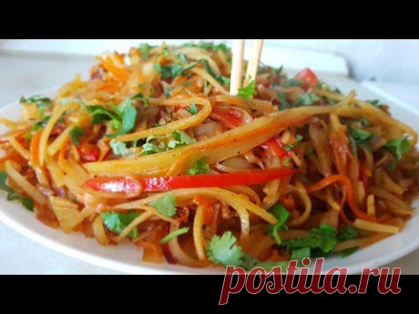 Картофель по - Китайски Цыганка готовит. Картофель Вок. Gipsy kitcheh.土豆在中国