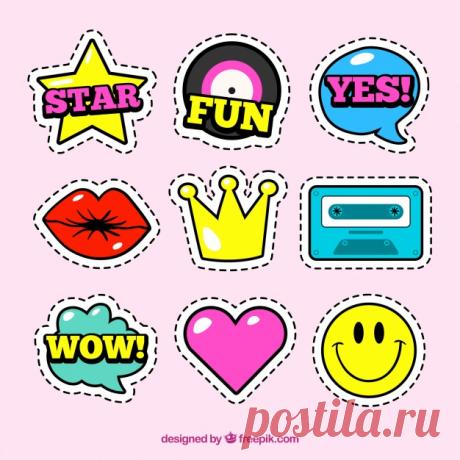 Набор наклеек с комическим стилем Более миллиона свободных векторов, PSD, фотографии и бесплатные иконки. Эксклюзивные халявы и все графические ресурсы, которые необходимые для ваших проектов