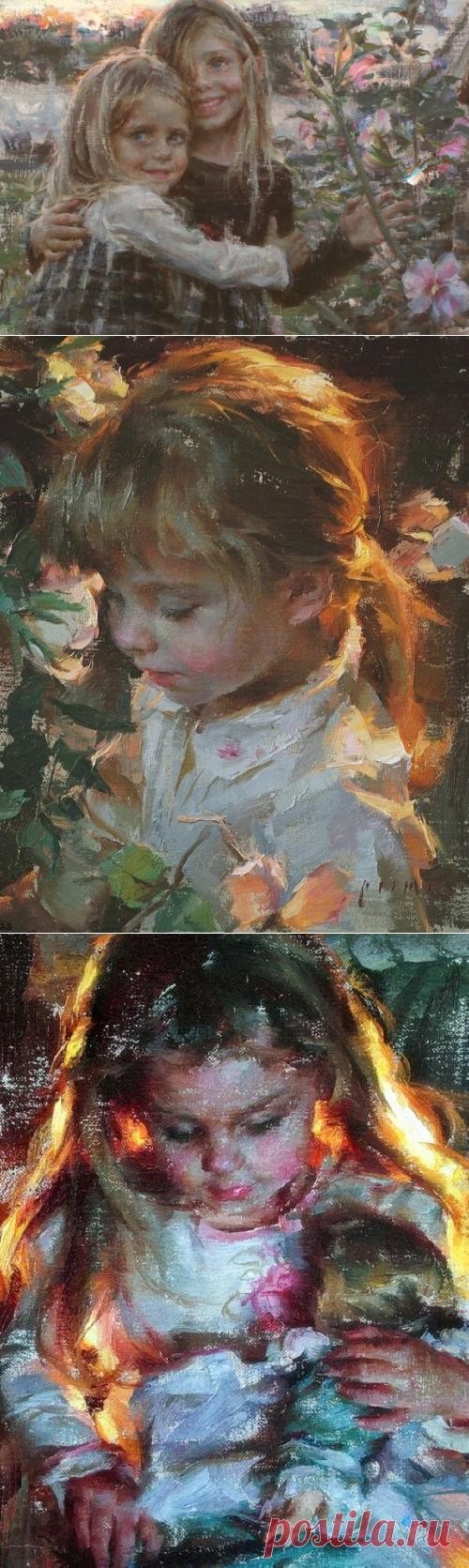 ✿ღ✿Дети с глазами ангелов Художник Роберт Кумбс✿ღ✿