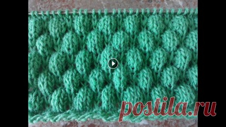 Объёмный узор спицами для женских и детских изделий
