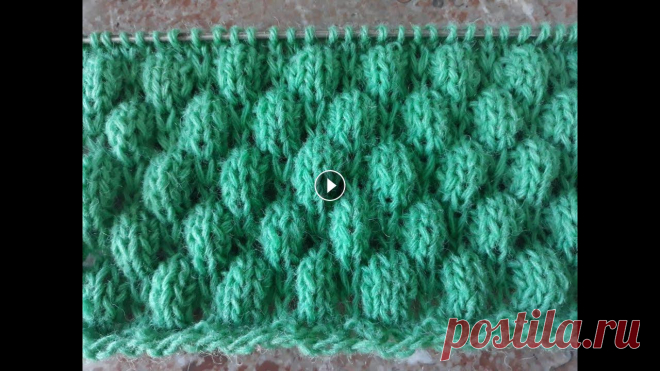 Объёмный узор спицами для женских и детских изделий