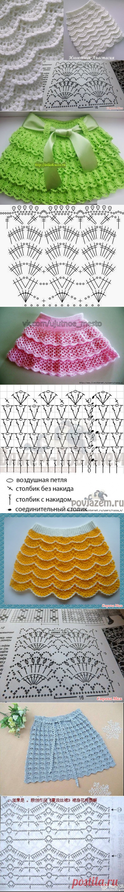 Красивые узоры для летних юбок — Сделай сам, идеи для творчества - DIY Ideas