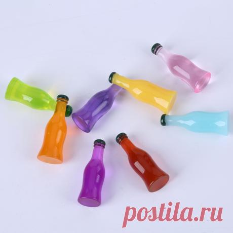 10*30 мм Декоративные Ремесла 30 шт. DIY Миниатюрный Искусственный Прекрасный Поддельные Пищи пить бутылки Смола Кабошоны купить на AliExpress