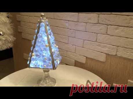 Поделки из FIX price! Елочка-лампа! Елочка из картона!