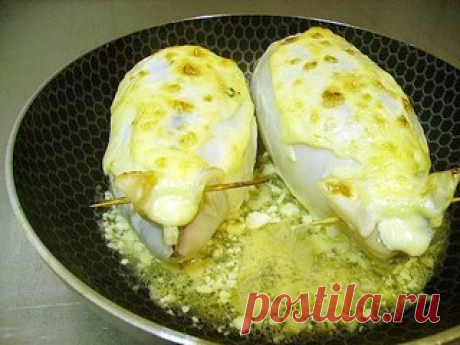 Фаршированные кальмары с сыром и грибами - Простые рецепты Овкусе.ру