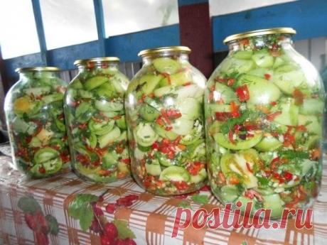 МАРИНОВАННЫЕ ЗЕЛЁНЫЕ ПОМИДОРЫ «АДСКИЕ»