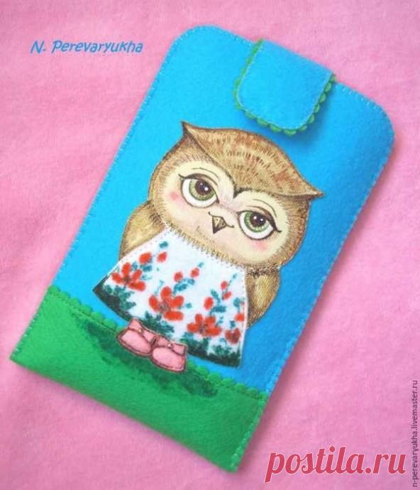 Очаровательный чехол для телефона из фетра