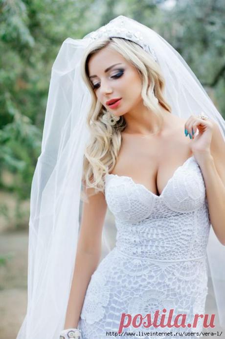 ВЯЗАНЫЕ СВАДЕБНЫЕ ПЛАТЬЯ ОТ АННЫ РАДАЕВОЙ.