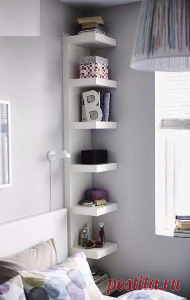 Угловые полки для удобства и эстетики