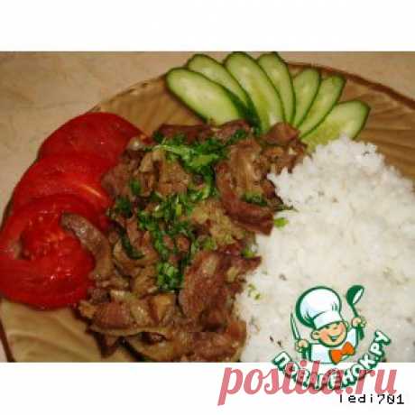Кучимачи-жаркое из свиного языка, сердца и печени - кулинарный рецепт