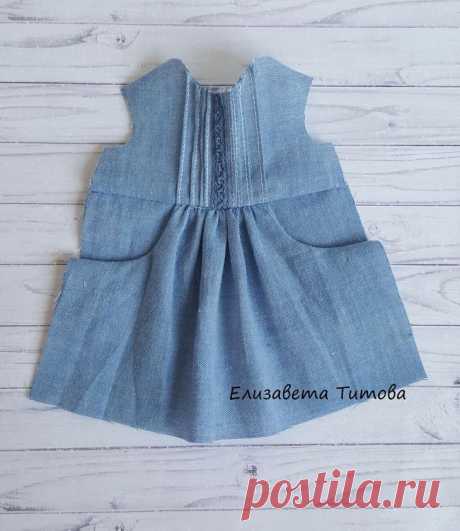 Шьем платье с карманами для куклы