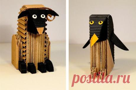 Claude Jeantet: cardboard toys (10 photos) - Xaxor