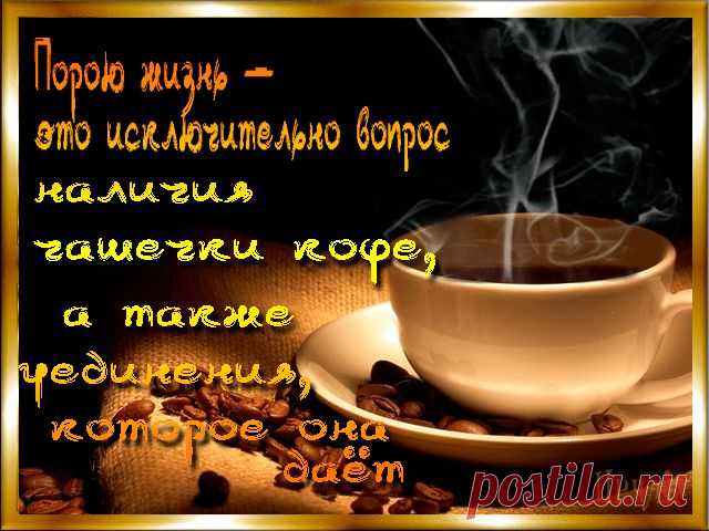 Свари мне кофе…- только утром .